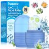 Amazon : $4.59 ($5.99) 1Pcs Ice Roller for Face, Ice Face Roller, Reusable Silicone Ice Mold for Face, Facial Beauty Ice Roller Skin Care Tools for Shrink Pores Anti Wrinkle Reduce Puffiness (Blue)