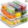 Amazon: $19.10 ($29.99) 10 Pk Fridge Organizer, Stackable Refrigerator Organizer Bins