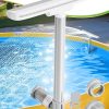Amazon : $12.98 ($19.85) Pool Fountain-Integrated Spray Water Fountains for Above Ground and Inground Pools, 2-in-1 Adjustable Waterfall Pool Sprinkler Fountain, High-Pressure Swimming Pool Spray Fountains for Cooling, Grey