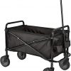 Amazon : $42.99 ($62.99) Amazon Basics Collapsible Folding Outdoor Utility Wagon for Sports, Garden, Camping, and Shopping, Heavy Duty, Large Capacity, Black