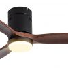 Amazon:$49.99 ($99.99)52 Inch Ceiling Fan with Light, Remote Control, Reversible DC Motor, 3CCT, Stepless Dimmable, Noiseless, Flush Mount, Walnut Solid Wood for Indoor Use