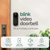 Amazon:$34.99 ($69.99)Blink Video Doorbell (newest model) – 2nd generation smart security doorbell with head-to-toe HD view and two-year battery life. Sync Module Core included – System (Black)