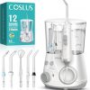 Amazon:$39.98 ($59.99)COSLUS Professional Water Flosser for Teeth: 2 Modes & 12 Pressure Settings Electric Dental Pick for Orthodontic, Braces, Sensitive Gums - Home Use, ​​5 Jet Tips for Multiple Users, Family, White, E2
