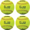 Amazon:$15.00 ($24.99)Franklin Sports Practice Softballs - OL1000 Fastpitch 12'' Inch Yellow Softballs - Official Size + Weight Practice Balls for Youth + Beginner Players - 1 Pack, 4 Pack + 12 Ball Bulk Packs