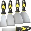 Amazon:  $6.96 ($12.99) 5Pcs Putty Knife Set, 1″ 2″ 3″ 4″ 5″ Scraper, Spackle Knife, Paint Scraper