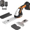 Amazon : $55.99 ($109.99)   WORX WG801 20V 2 in 1 Cordless Hedge Trimmer, 4'' Grass Shear & 8'' Shrub Trimmer with 2 Blades, Battery & Charger Included