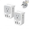 Amazon : $21.59 ($26.99) 2 Pack European Plug Adapter USB C, TESSAN US to Europe Adapter 4 Outlets 3 USB Charger, Type C International Power Adaptor to Italy Spain France Portugal Iceland Germany, Europe Travel Essentials