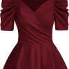 Amazon: $13.49 ($29.99)  2025 Womens Tops Elegant Peplum Top Wrap V Neck
