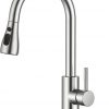 Amazon:  $19.99 ($49.88) Kitchen Faucets with Pull Down Sprayer, Brushed Nickel, High Arc