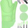 Amazon: $8.99 ($17.99) Oven Mitts with Heat-Resistant Hot Pads and 5 Silicone Spatulas
