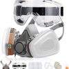 Amazon : $10.99 ($18.79)   RANKSING Respirator Mask with Filters and Safety Glasses to Against Dust Gases while Painting Spraying