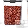 Amazon : $29.99 ($49.99) Rubbermaid Brilliance BPA-Free Food Storage Containers with Lids Airtight Kitchen and Pantry Organization Set Includes 3 Containers and Scoops Clear 16 cups