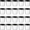 Amazon: $7.49 ($14.99) 4 oz Clear Plastic Jars with Black Lids,20 Pack