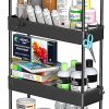 Amazon: $19.94 ($24.97) Slim Rolling Storage Cart 4 Tier Bathroom Organizer Cart