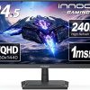 Amazon : $188.49 ($299.99) INNOCN 24.5'' Gaming Monitor 1440p 240Hz QHD 2K PC Desktop Gaming Fast IPS HDMI 2.1 Display, DisplayPort, 1ms, Built-in Speaker, 25G2S