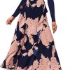 Amazon:  $9.99 ($19.99) Women Long Sleeve Maxi Floral Dress Spring Fall Casual Crew Neck from