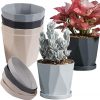 Amazon:  $12.97 ($15.98) Plant Pots Indoor Plastic Flower Pots Outdoor 5 inch Set of 6 Pack
