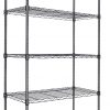 Amazon:$44.99 ($49.99)Whitmor 5 Tier Shelving Unit, Adjustable Storage Shelves with Wheels, Wire Shelving, 400 lbs Capacity per Shelf, Max 2000 lbs Total for Pantry, Kitchen, Garage, 30