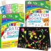 Amazon: $4.99 ($9.99) Scratch Paper Art Craft: 2 Pack Rainbow Scratch Set