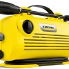 Amazon:$102.83 ($195.99)Kärcher Pressure Washer K 2 Horizontal, Vario Power Spray Wand - for Cars, Decks, Driveways, Siding, Patios, max. 2000 PSI 1.45 max. GPM