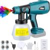 Amazon:$19.99 ($39.99)Choerinton Paint Sprayer Cordless Paint Sprayer Compatible with Makita Battery, Electric Paint Sprayer HVLP Paint Gun with 3 Patterns 4 Size Nozzles for House Painting Furniture Cabinets(Tool Only)
