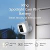 Amazon:$179.98 ($299.99)Ring Spotlight Cam Plus, Battery | Two-Way Talk, Color Night Vision, and Security Siren (2022 release) | 2-pack, White