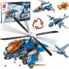 Amazon:$10.99 ($25.99)QMAN 3in1 Building Blocks Cool Helicopter Bomber Monster Dragon Building Toy, Best Toys & Gifts for Boys 6-12 Years Old, Sky Overlord Series (604 Pieces)