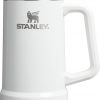 Amazon:$18.75 ($25.00)Stanley Stay-Chill Beer Stein 24 oz | Heavy Duty Big Grip Handle | Beer Tumbler Drink Cup, Holds 2 Cans | Insulated Stainless Steel Party Mug | BPA-Free | Frost Gloss