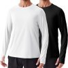 Amazon:$9.99 ($19.99)PINSPARK 2 Pack Men's Rash Guard Shirts with Thumb Holes Lightweight UPF 50+ Long Sleeve Sun Shirt Quick Dry Swimming Shirts