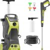 Amazon:$69.00 ($89.00)Electric Pressure Washer 4800PSI-Max 3.2GPM Power Washer Wash Machine Electric Powered with Foam Cannon for Car, Floor, Garage.