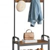 Amazon:$40.78 ($47.99)VASAGLE Coat Rack, Hall Tree with Shoe Bench for Entryway, Entryway Bench with Coat Rack, 4-in-1, with 9 Removable Hooks, a Hanging Rod, 13.3 x 28.3 x 72.1 Inches, Rustic Brown and Black UHSR40B