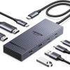 Amazon :$25.89 ($36.99)UGREEN Revodok Pro 7 in 1 Docking Station Dual Monitor, USB C Hub Dual 4K@60Hz HDMI Display, 10Gbps USB-A/C Data Ports, 100W PD, Aluminum Laptop Docking Station for HP, Thinkpad, Dell and More
