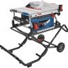 Amazon:$567.99 ($649.00)BOSCH GTS15-10 10 Inch Portable Jobsite Table Saw with Gravity-Rise Wheeled Stand, 15 Amp, 32-1/8 Inch Rip Capacity, 4 HP