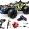 Amazon:$77.99 ($129.99)DEERC 1/14 Fast Brushless RC Car for Adults, 43 MPH High Speed 4x4 Off-Road RC Truck, Waterproof Monster Truggy, All Terrain Remote Control Drift Car for Boys 8-12, 2 Batteries, 3S Lipo Compatible
