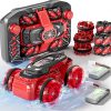 Amazon:$12.49 ($29.99)Spider Remote Control Car, Waterproof Mini 4WD Amphibious RC Car Fits Inside Remote, Dual Tires for Land & Water, 360°Spins, 50-Min Runtime W/ 2 Batteries, Boat Toy for Pool Lake Beach, Gift for Kids