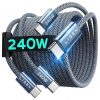 Amazon:$5.31 ($11.99)LISEN 240W USB C to USB C Cable for iPhone 16 15 Charger Cord Type C Charger Fast Charging Cord USB C Cable for iPhone 16e iPad MacBook Air Pro Samsung Z Fold 7 S25 Switch 2, 6.6FT/2 Pack/Midnight