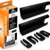 Amazon:$5.75 ($11.75)Cable Management Trays - 2-Pack 16-Inch Raceway Channels - Cord Holder Kit for Under Desk, Office, and Kitchen Use by Simple Cord (Black)