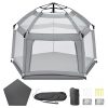 Amazon:$39.99 ($129.99)Portable Baby Playpen with Inflatable Mattress & Sunshade,Outdoor Baby Playpen for Babies and Toddlers,Foldable Pop Up Play Tent for Home, Park, Beach and Camping,Beach playpen-Light Gray