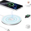 Amazon:$6.49 ($6.99)3 in 1 Magnetic Wireless Charging Pad for iPhone 12-16 Series, Charging Pad for Multiple Devices - Mag Safe Wireless Charger for Apple Watch 9/8/7/6/5/4/3/2/SE & AirPods 3/2/Pro