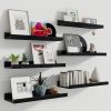 Amazon:$28.79 ($35.99)Fun Memories Picture Ledge Shelf, 16 Inch Long Floating Shelves Set of 6, Picture Shelf for Wall with Lip, Large Nursery Book Shelves for Storage, Wall Shelves for Living Room Bedroom Kitchen, Black