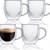 Amazon:  $14.99 ($29.99) 4pk Insulated Coffee Mug 8 oz- Double Wall Glass Coffee Cup