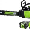 Amazon:$199.00 ($349.99)Greenworks 80V 18'' TruBrushless™ Cordless Chainsaw (Great For Tree Felling, Limbing, Pruning, and Firewood), 2.0Ah Battery and Rapid Charger Included