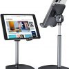 Amazon : $6.64 ($14.95)  : $6.64 ($14.95)   LISEN Cell Phone Stand Adjustable for iPhone Phone Holder for Desk, Office Desk Accessories Computer PC for iPhone Stand Gaming Essentials Fit Otterbox Case Phones Switch Kindle iPad Air Tablet 4-10in