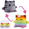 Amazon : $6.00 ($15.00)  TeeTurtle | Plushmates | Cat + Kittencorn | Rainbow + Gray | Happy + Angry | The Reversible Plush That Hold Hands! 5 inch