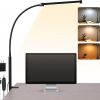 Amazon : $10.02 ($20.98)     LED Desk Lamp with Clamp, Eye-Caring Clip on Lights for Home Office, 3 Modes 10 Brightness, Long Flexible Gooseneck, Metal, Swing Arm Architect Task Table Lamps with USB Adapter, Black