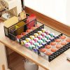 Amazon : $4.99 ($9.99)  Simple Trending Coffee Pod Holder Desk Drawer Organizer Tray with 2 separate storage, Metal Mesh Dividers Drawer Desktop Accessories for Office Supplies, Makeup Kitchen, Black