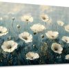 Amazon: $16.39 ($40.99) Canvas Wall Decor For Bedroom Wall Art For Living Room Office Decorations White Flowers Landscape Painting