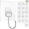 Amazon: $3.99 ($9.99) 16pk Adhesive Hooks for Hanging 33lbs Heavy Duty