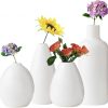 Amazon: $13.49 ($26.99) White Bud Vase Set of 4,Modern Small Vases