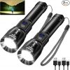 Amazon :$12.99 ($25.99)Rechargeable Flashlights 2 Pack, 9000LM Super Bright Flashlight High Lumens with LCD Digital Display, 5 Adjustable Mode Powerful Tactical Flashlight, Waterproof Flashlights for Home Camping Essentials